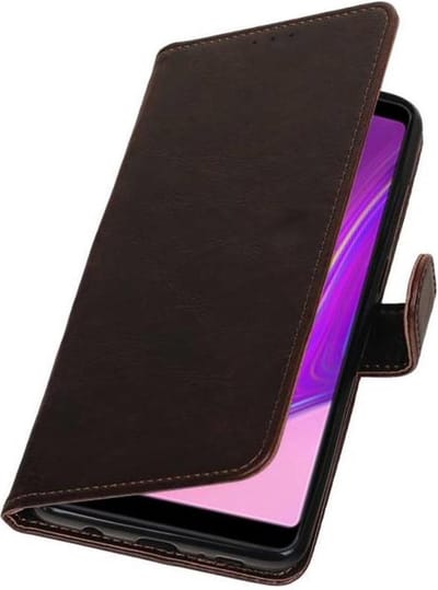 Mocca Pull-Up Booktype Hoesje voor Samsung Galaxy A9 2018
