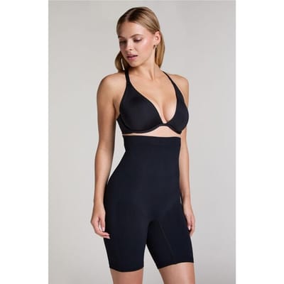 Hunkemöller Dames Lingerie Naadloze corrigerende Thigh Slimmer - Zwart - maat M