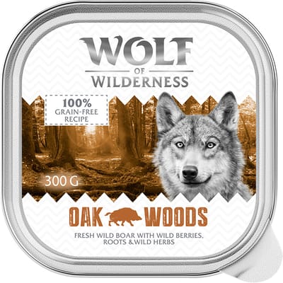 24x300g Adult Oak Woods Wild Zwijn Wolf of Wilderness Hondenvoer