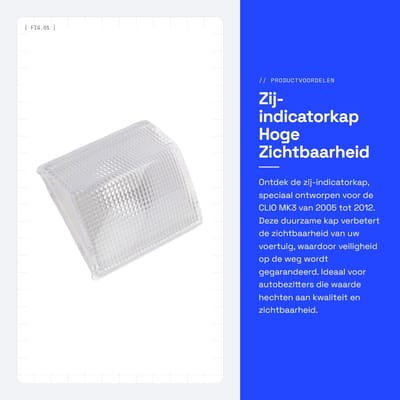Dailygoods - Hoge zichtbaarheid zij-indicatorlampafdekking - Waterdicht en robuust - Voor MK3 2005-2012 - Verbeterde veiligheid - Eenvoudige mont...