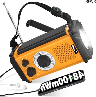 Noodradio - Noodpakket Oorlog - Draagbare Radio - Powerbank Zonneenergie - Transistor Radio - Rampenkit