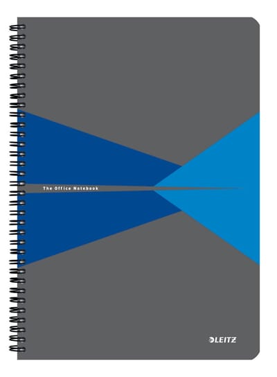 Leitz Office Notitieboek A4 Gelijnd - met PP Omslag - 80 Grams Papier - Blauw