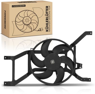Frankberg 1x Motorradiator enkele ventilator