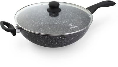 Westinghouse Wokpan – Ø 32 cm – Inductie – Inclusief Deksel – Black Marble