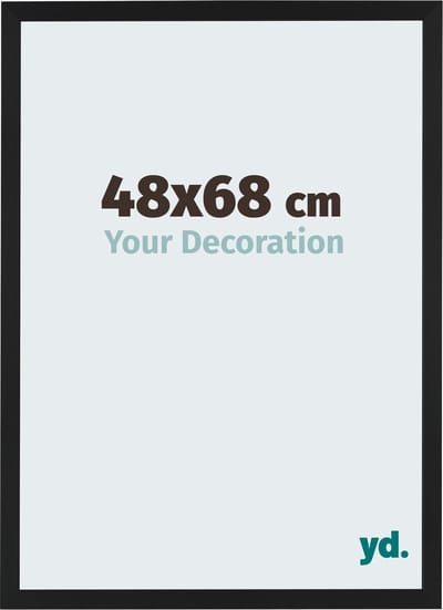 Your Decoration - Fotolijst 48x68 cm - MDF - Zwart Mat - Catania
