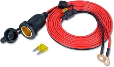 PromoHome 3-Meter Auto Aansteker Stopcontact - Waterdichte 12V/24V Voeding Aansluiting voor Voertuigen