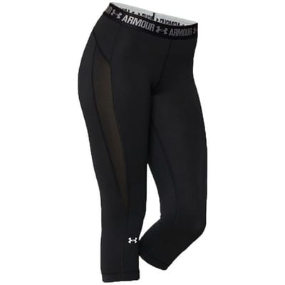 Under ArmourHeatgear Capri Legging Strak Zwart - Dames