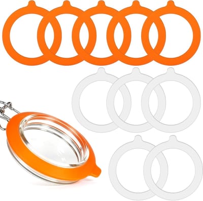 Set van 10 Rubber Ringen voor Inmaken, 70mm Binnenmaat, Levensmiddelenveilig en Lekvrij voor Conserveringspotten en Blikjes