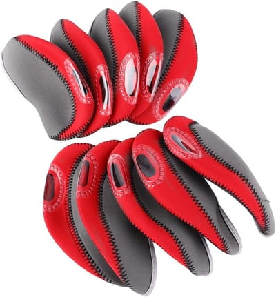 Set van 10 Beschermhoezen voor Golfclubs - Ideaal voor IJzers, Golfaccessoires en Clubbescherming