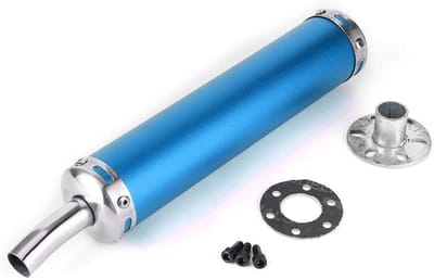 Stainless Steel Uitlaatdemper Buizen voor 2-Takt Motorfietsen, 20mm Geluidsdempers, Verbeterde Motoronderdelen voor Prestaties en Geluid