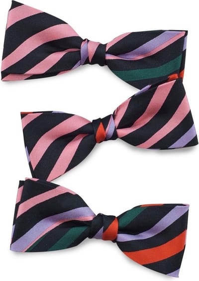 We Love Ties - Strikken - Kinderstrikje Caterpillar - zwart / roze / groen / rood