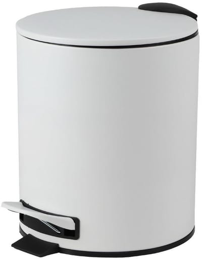 Pedalemmer 5 Liter met Soft-Close en Uitneembare Binnenemmer, Wit