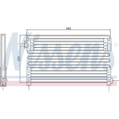 Condensator, airconditioning NISSENS 94388