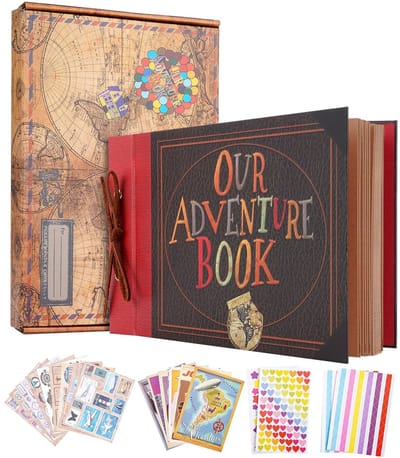 Dailygoods- Fotoalbum 80 pagina's - Avonturenboek - Scrapbooking - Familiebruiloften - Kerstmis - Valentijnsdag - Scrapbook