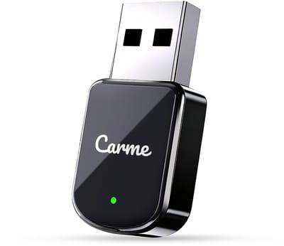 CarMe Mini 2-in-1 CarPlay Dongle V3 - CarPlay Adapter - Draadloos CarPlay & Android Auto - USB-A & USB-C - Android Auto Dongle - Apple Carplay - Zwart
