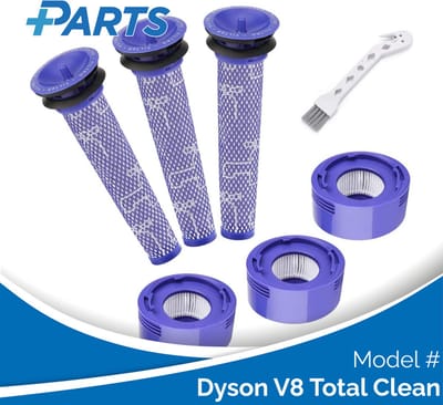 Dyson V8 Total Clean Filters (7 Stuks, Plus.Parts® alternatief voor 965661-01 / 967478-01)