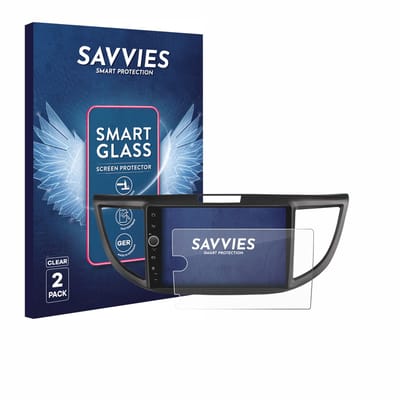 2 Stuks Savvies Screenprotector - geschikt voor Joying Car Radio 9" - beschermfolie glas transparant