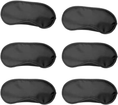 Zwarte Oogmaskers - Slaapmaskers Blinders - Ontspannen Slapen - Verstelbaar Comfort - 20 stuks - Zwart