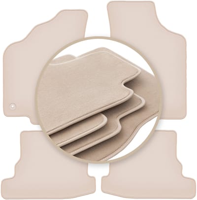 PREMIUM beige matten voor: Volkswagen Polo III FL 6N2 hatchback, sedan, classic 1999-2001