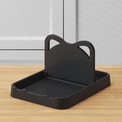 1pc Plastic Keuken Golf Vorm Pot Pan Deksel Schelp Stand Houder Rekken Pollepel Lepel Opbergrek Keuken Kookgereedschap groen