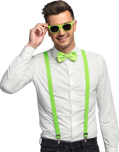 Boland - Set Classic neongroen Neon,Groen - Volwassenen - Unisex - -