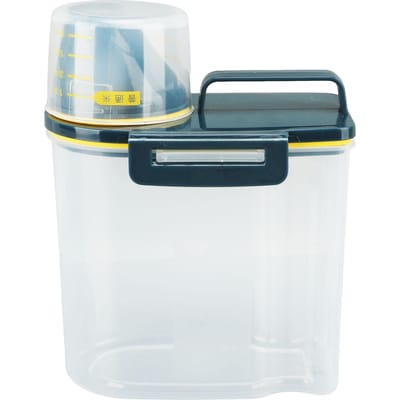 Distributeur de conteneurs de céréales et de riz, récipient hermétique avec bec verseur L(for 6.5-9kg) gray