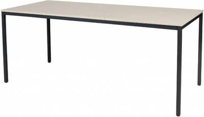 Bureautafel - Domino Basic 180x80 Eiken - zwart frame