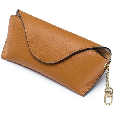 Echt Lederen Leesbril Tas Etui voor Man Vrouw Koeienhuid Zonnebril Opberg Houder Zakje Bril Doos Brilbeschermer