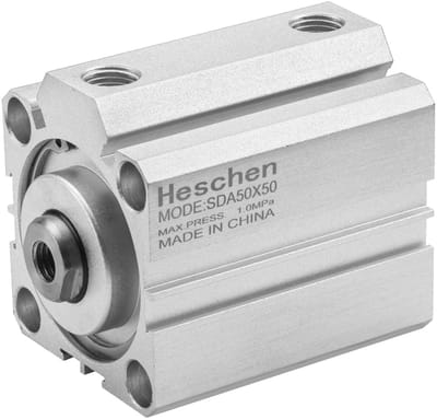Dailygoody - Pneumatische Aluminium Luchtcilinder - Bore 50mm - Compact en Lichtgewicht - 50mm Slag - Dubbelwerkend - Geschikt voor Diverse Toepassing...