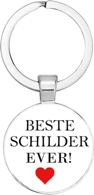 Akyol - Beste schilder ever Sleutelhanger - schilder - iemand die een schilder is - werk - collega - beste ooit - cadeau - verjaardag - kado - geschenk - gift - verrassing - welkomst cadeau - afscheidscadeau - liefde - 2,5 x 2,5 CM