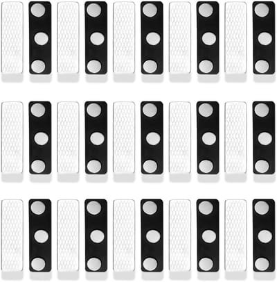 LIVIA HOME- Naambordjes 30 stuks - Magnetische Badge - PVC/Roestvrij Staal - Geschikt voor Badgehouder - Eenvoudig te Dragen - Duurzaam en Herbruikbaar