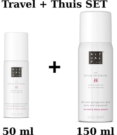 Rituals - Sakura - Verzorgingsset Travel size Anti Perspirant Spray 50 ml + Anti Perspirant Spray 150 ml