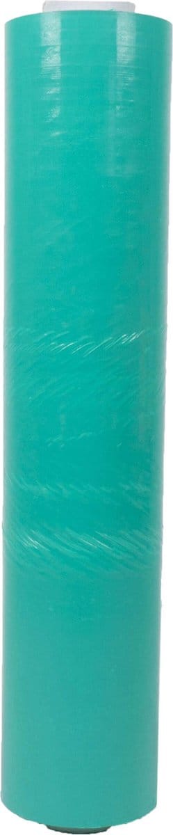 Kortpack - Handwikkelfolie 50cm breed x 270mtr lang, 23my dik - Groen - 1 Rol - Kokerdiameter: 50mm - Stretchfolie - Rekfolie - Handrollen -(005.0905)