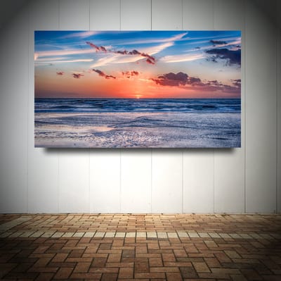 Foto op Canvas - Strand AlexF046 – Formaat 120 x 70cm - Wanddecoratie - Muurdecoratie woonkamer - Slaapkamer decoratie - Kamer accessoires - Schilderijen op canvas
