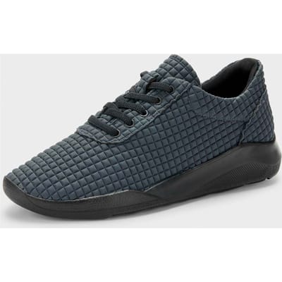 Comfortabele sneakers in wafellook - antraciet - Gr. 41 van Goldner Fashion