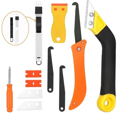11-delige Voegenverwijderaar Set met 6 Extra Vervangaccessoires voor Tegels, Vloeren en Muren, Ideaal voor Renovatie en Schoonmaak van Voegen