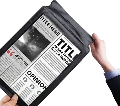 Draagbare A4 Leesloep I Vergrootglas I Pagina Vergrootglas Voor Het Lezen Van Boeken & Kranten I Zwart Frame