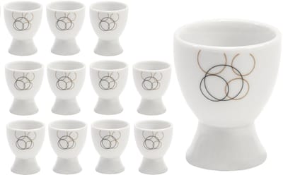 Set van 12 eierdopjes Kijk 4,8cm