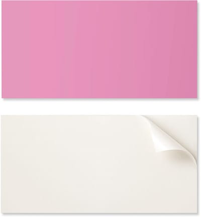 Verlijmd PVC-paneel met motief, perfect voor de hal, 100x50 cm, pastelroze kleur.