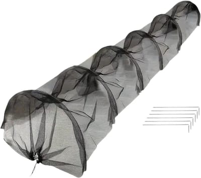 Tuin Rijafdekhoezen - Kweek Tunnel - Planten Beschermen - Hoge Dichtheid Gaas - 300x45x45 cm - Groen