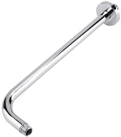 Dailygoods- Douchearm 43 cm - Vervanging voor Regenhoofdarm - Roestvrij Staal - Verchroomd - Flens - Lichtgewicht 329 g - Douchekoparm