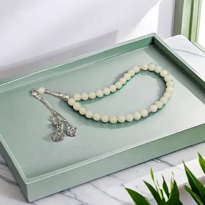 Bovista Tasbih - Tesbih - Tasbeeh - Kralen - Teller - Gebedsarmband - Ramadan - Ramadan - Licht Groen
