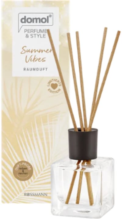 Zomer Geurstokjes Summer Vibes | Domol Geurdiffuser - Perfume & Style Kamergeur | 50 ml - Zomerse Geurstokjes - Limited Edition 2026