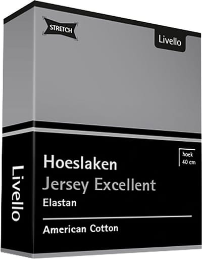 Livello Hoeslaken Jersey Excellent Light Grey 250 gr 140x200 t/m 160x220