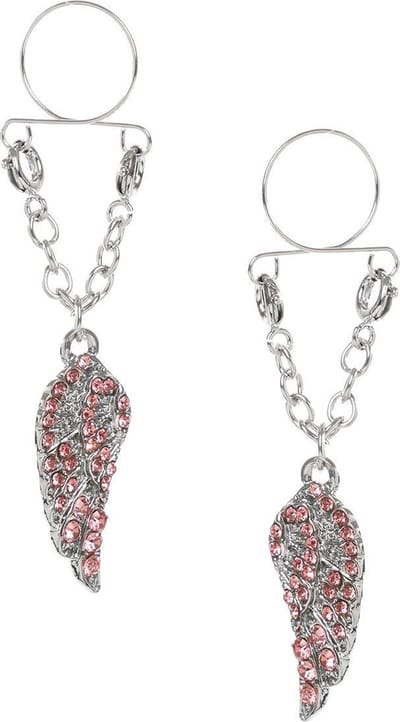 Banoch - indiscrets nip Jewel - tepelhanger - Pink Wings