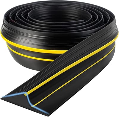 Deurafdichting - Tochtstrip garagedeur - Garage afdichten - Weerbestendig EPDM rubber - 6 meter - Zwart