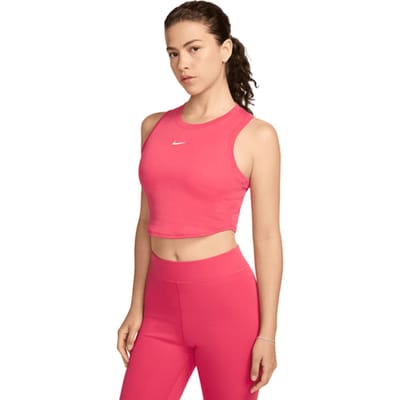 Nike Essential Rib Crop Tanktop Vrouwen Roze K629