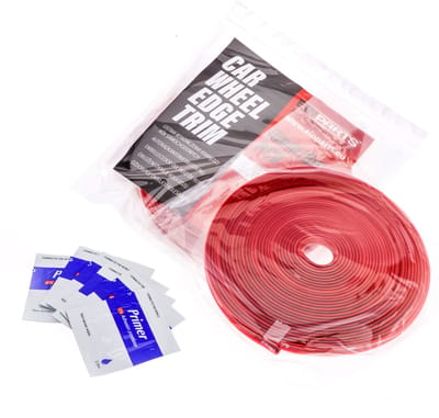 Einparts Beschermstrip Met 3M-Lijm En Primer Voor 16-17 Inch Wielen, Rood