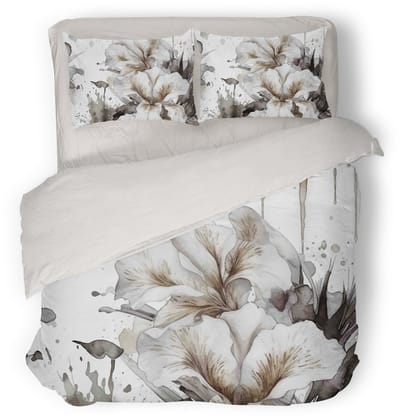 Eleganzzz Dekbedovertrek Bloom Haven - Multi - Dekbedovertrek 240x200/220cm - Micropercal - Lits Jumeaux - Dekbedovertrekken - Bloemen Dekbedovertrek