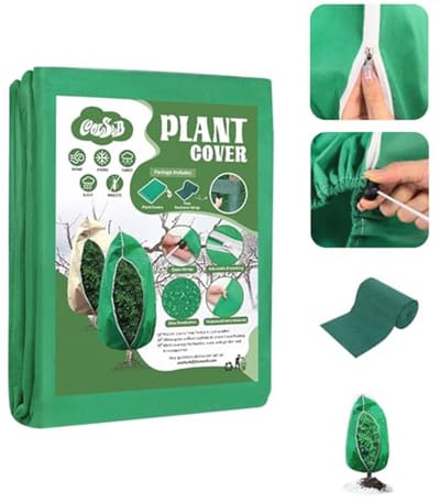 Vorstbeschermingshoes 129,4 x 178,8 cm voor Planten - Struikafdekking met Ritssluiting en Trekkoord voor Koude Weer